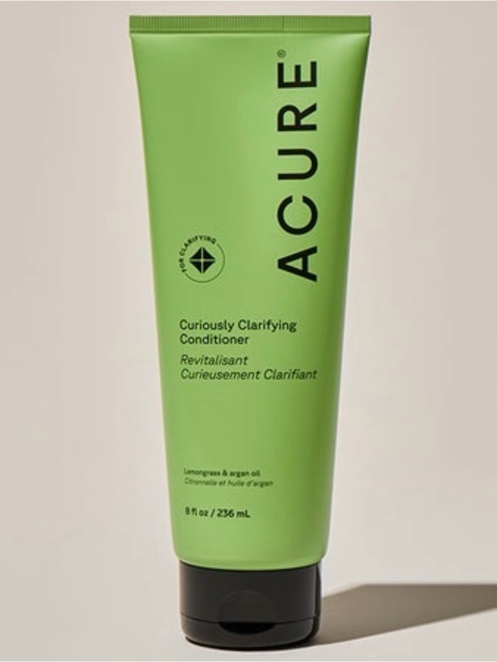 ACURE Curiously Clarifying Conditioner ~ Lemongrass & Argan Oil ~ 8 fl oz